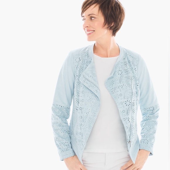 Jacket Other By Chicos In Blue, Size: L